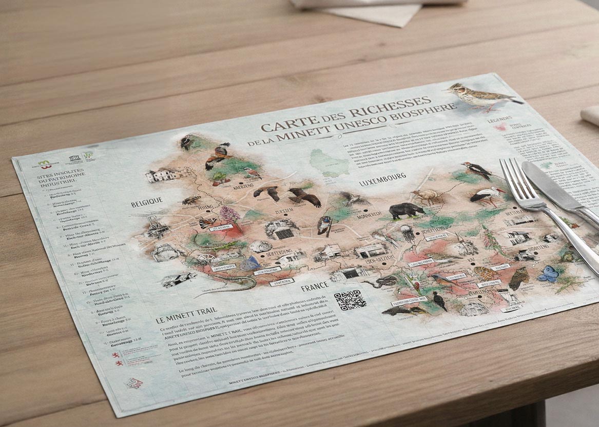 Minett Unesco Biosphere – set de table