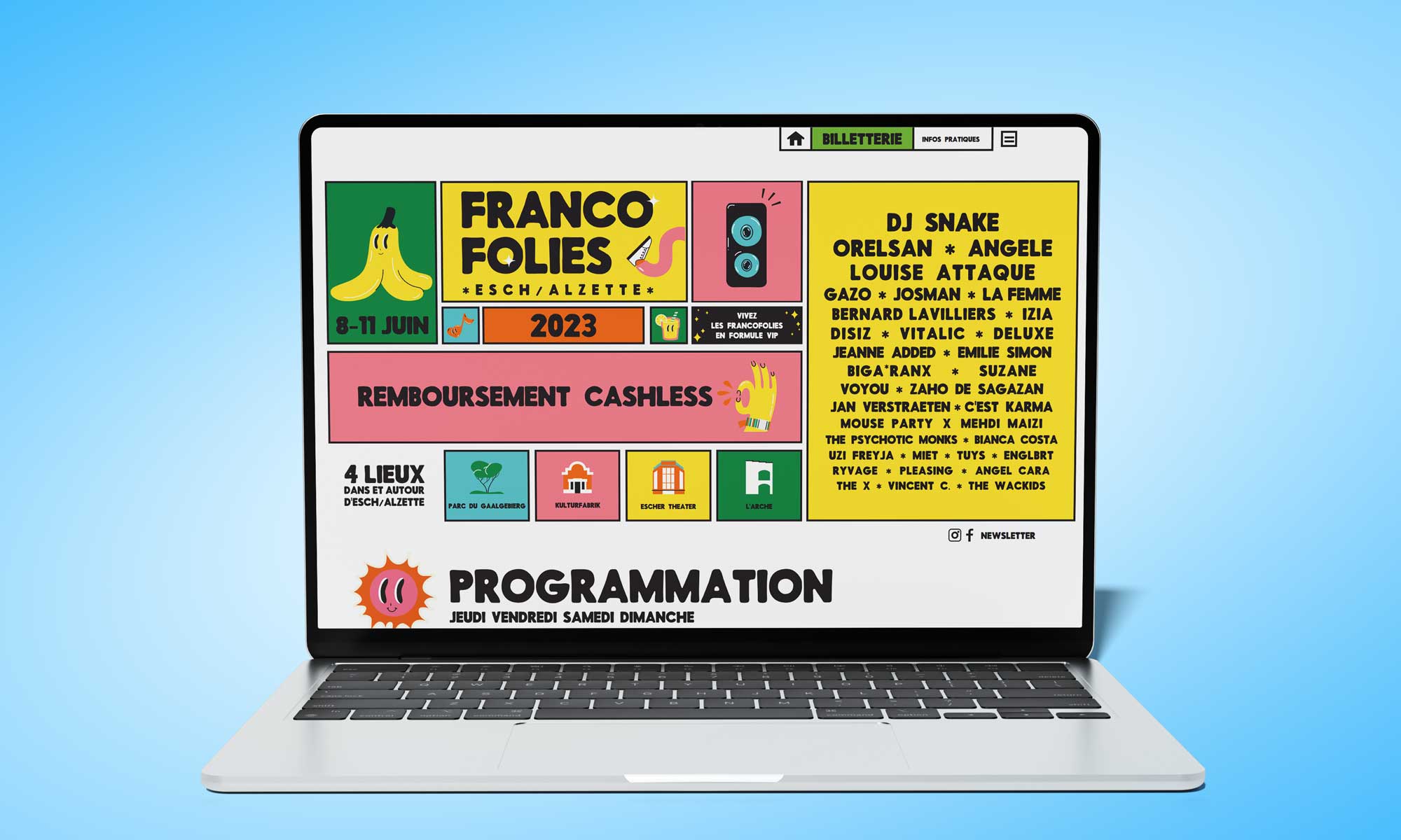 Site Francofolies 2023